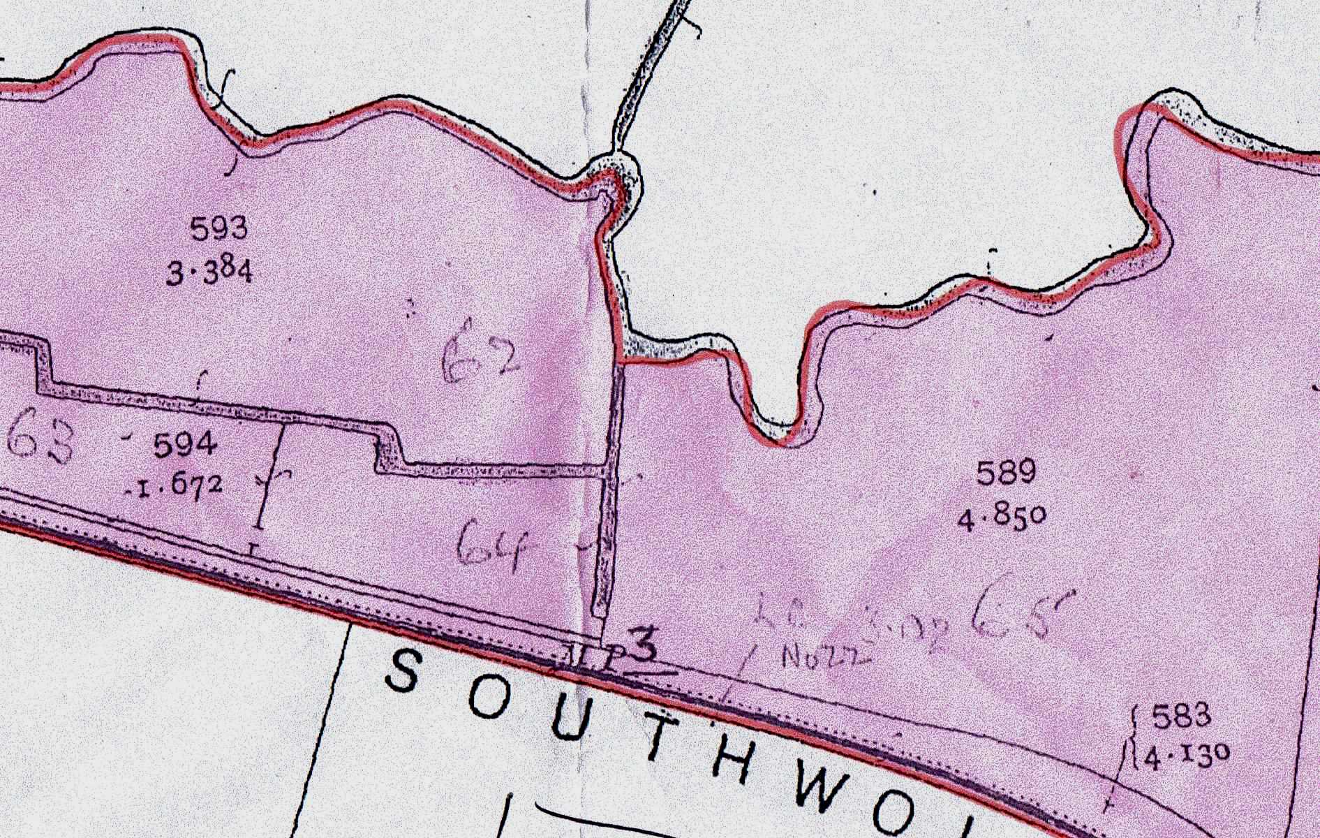 Chainage marking and tap roots