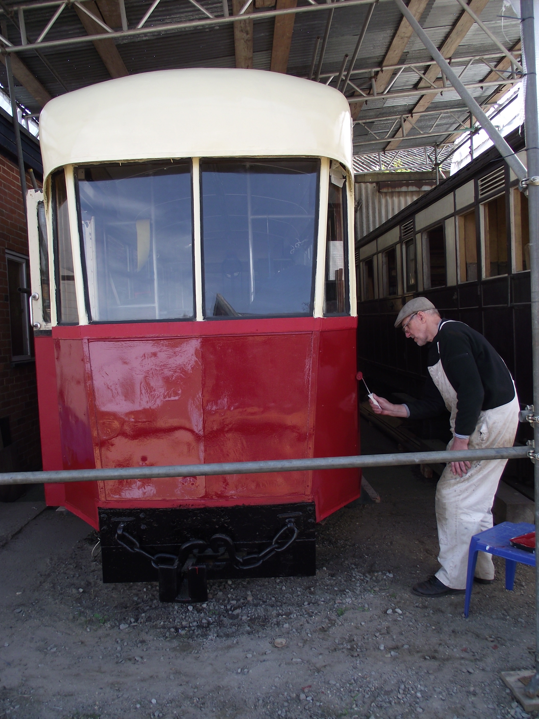 Visible progress with rolling stock