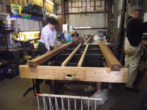 Wagon underframe headstock, plates, floor spacers
