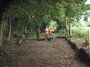 Levelling completed on this section