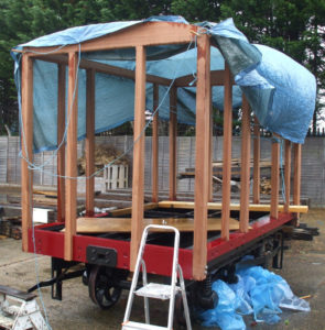 Van 40 frame trial-assembled - apologies for the tarp - it was a very wet day indeed!