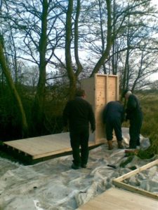 Floor in - end on, side started