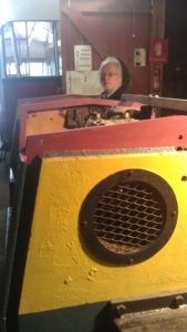 John looking forward to driving the loco