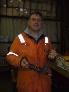 Richard with the refurbished controls
