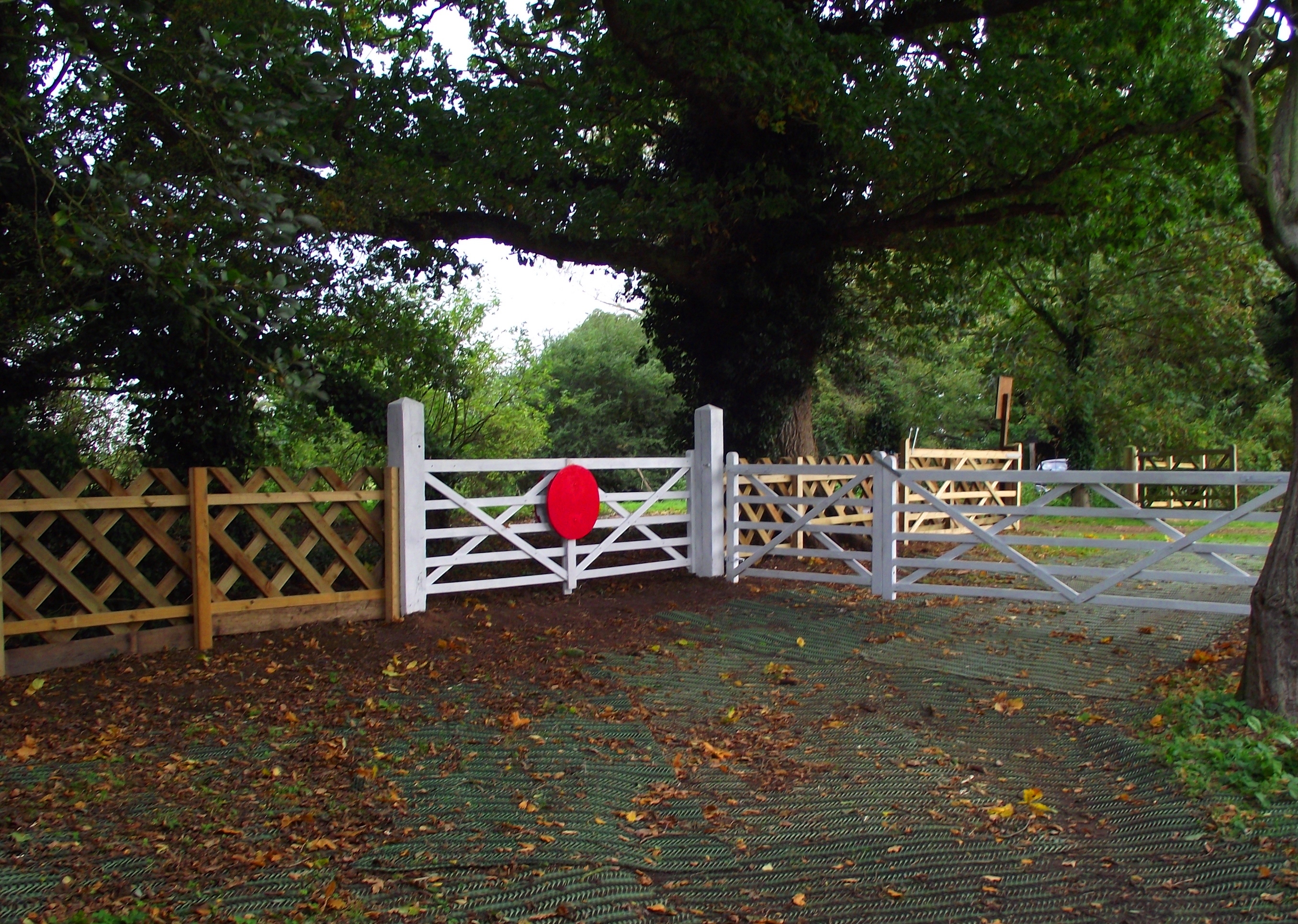 Station fencing, tree work, and the locomotive