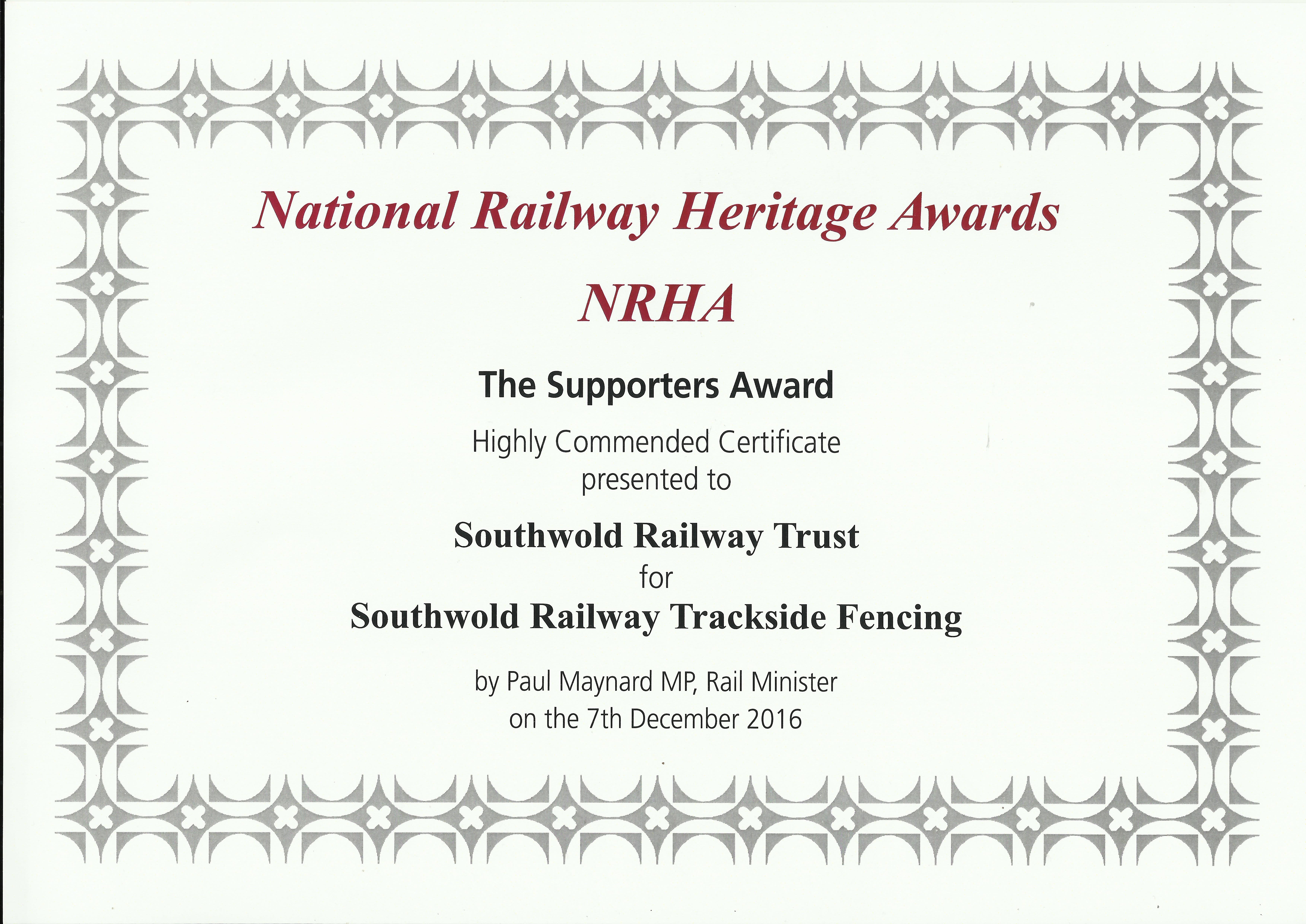 A Prestigious Award for the Trust