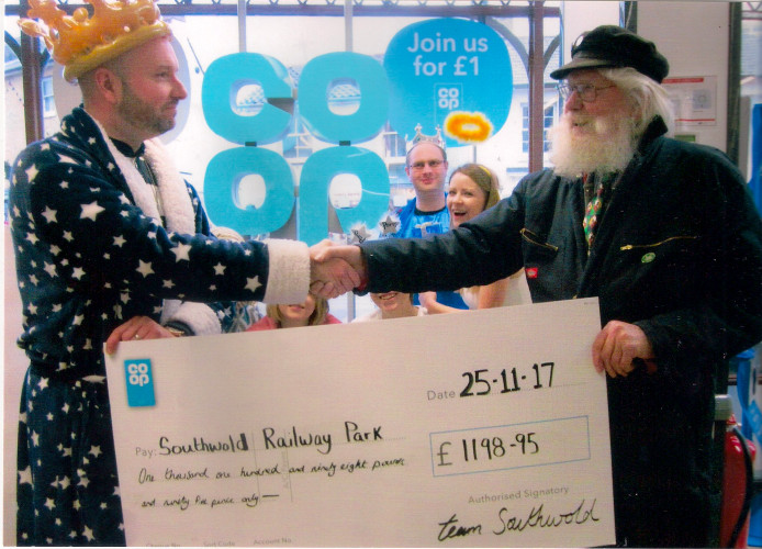 A giant cheque as winter draws in